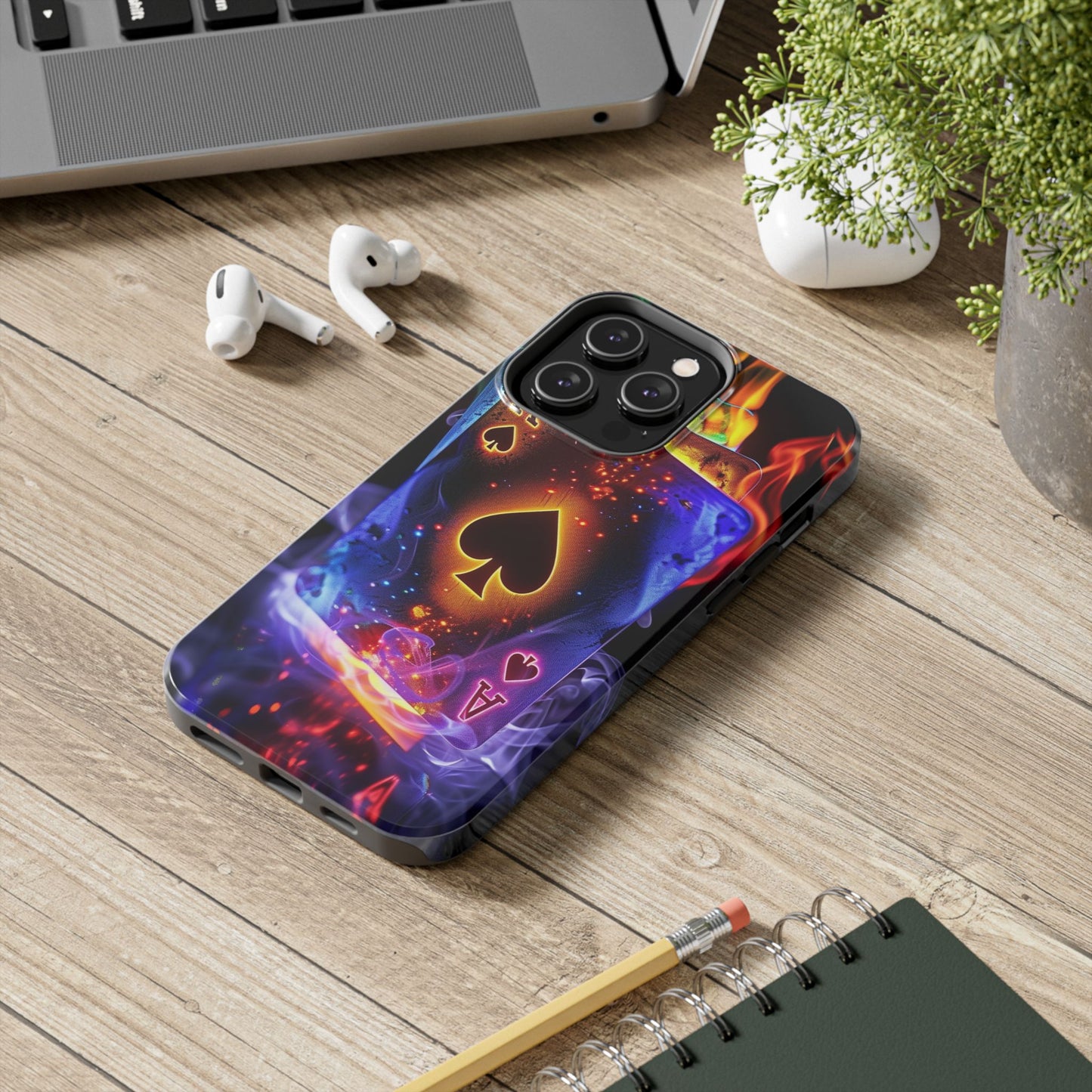 Ace of Spades Tough Phone Cases, Gaming Phone Cover, Gift for Gamers, Protective Case, Stylish Phone Accessory, Unique Phone Case | Iphone case