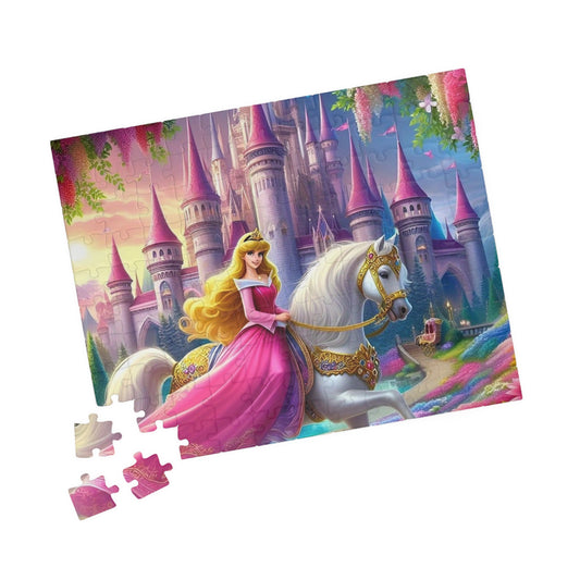 Fairytale Castle Puzzle, Princess Puzzle, Gift for Kids, Family Game Night, Educational Toy, Home Decor