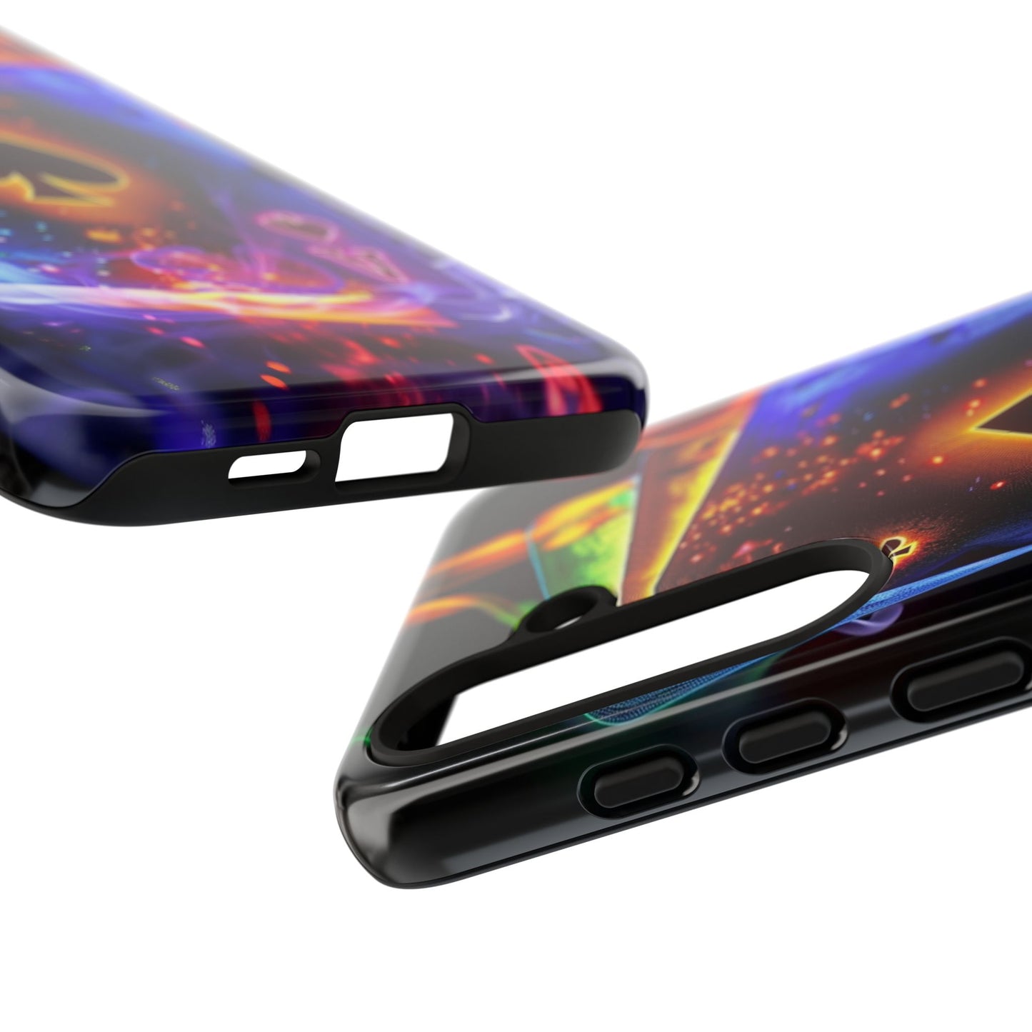 Vibrant Phone Case with Ace of Spades Design, Tough Phone Cover, Colorful Gift for Gamer| Samsung Case