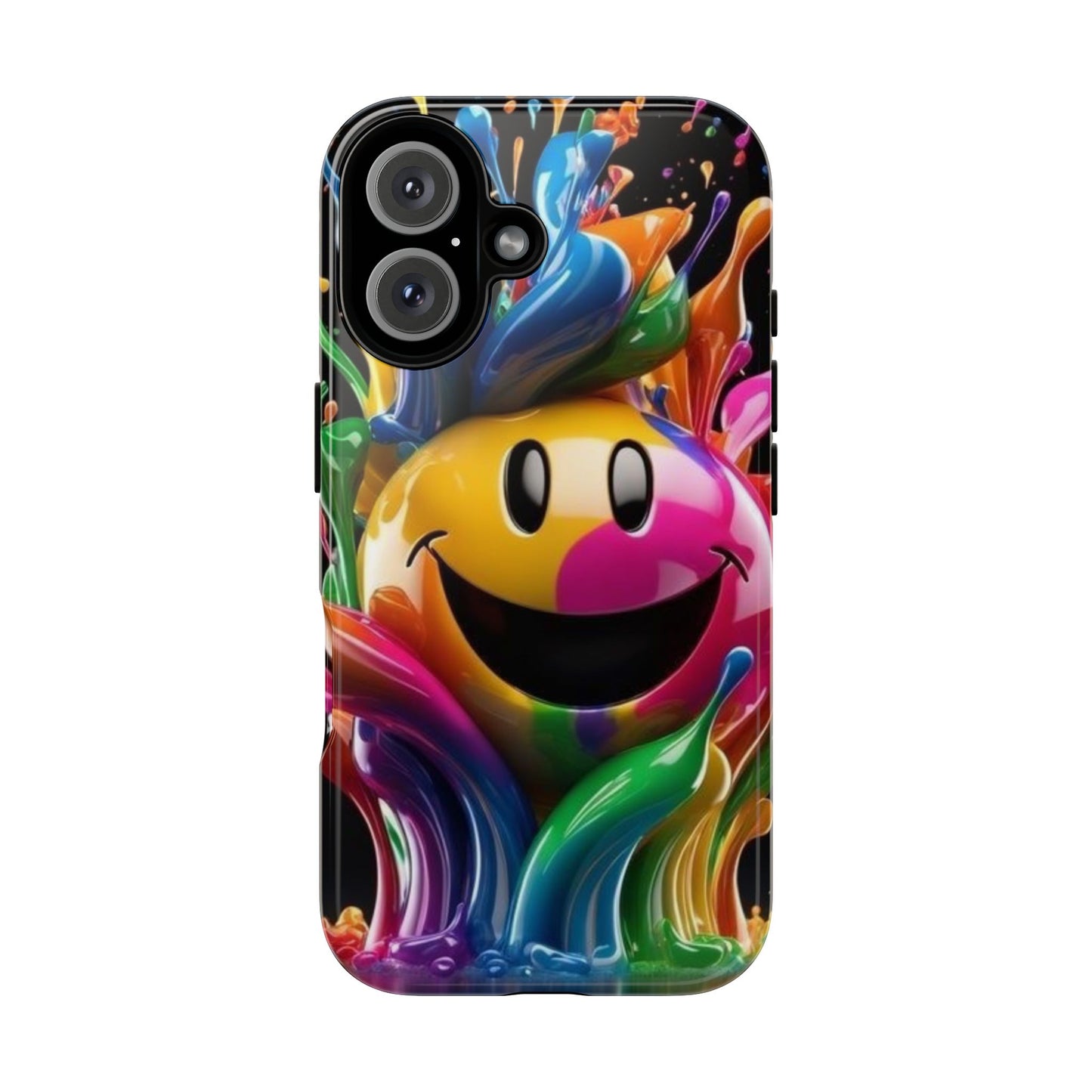 Colorful Smiley Phone Case - Fun and Funky, Vibrant Design, Gift for Friends, Cute Accessories, Unique Phone Cover | Samsung Case